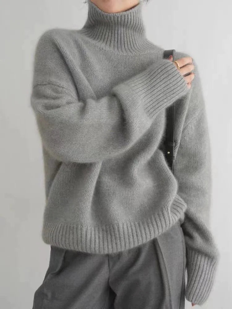 Isabella - High Collar Knit