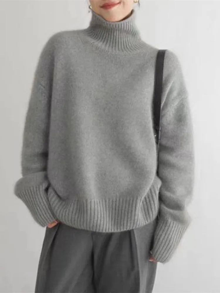 Isabella - High Collar Knit