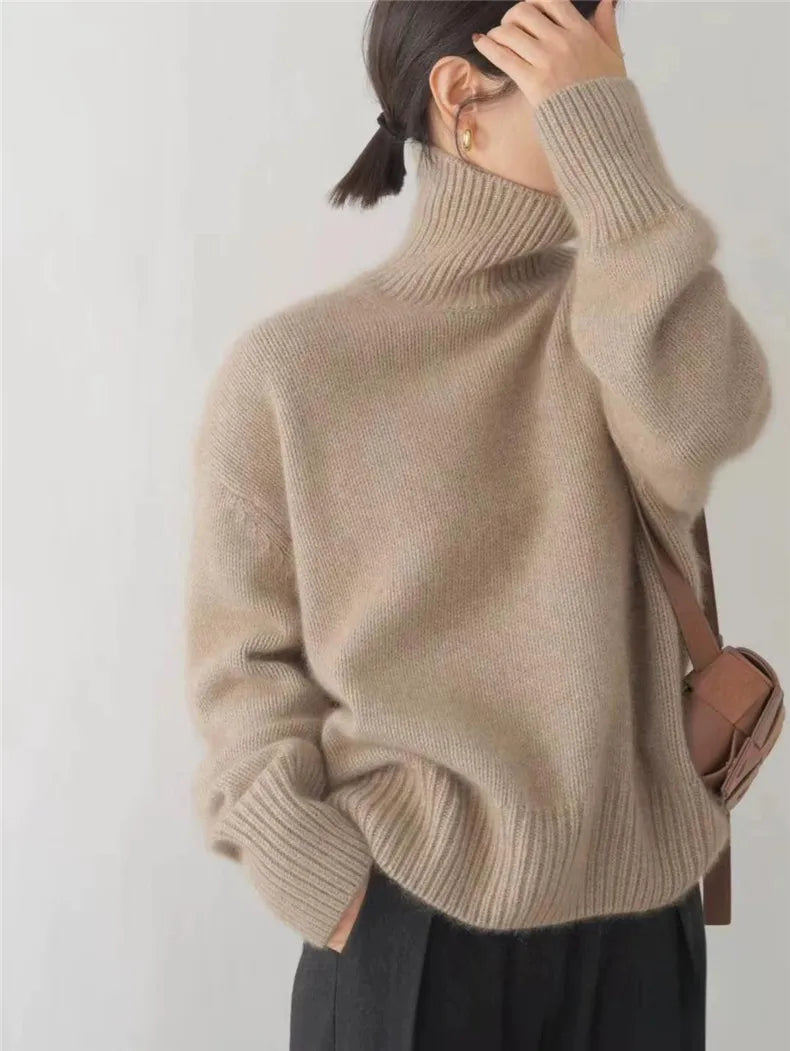 Isabella - High Collar Knit