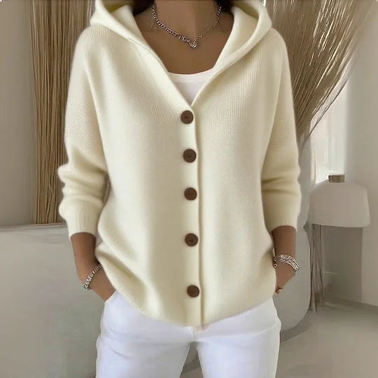 Clara - Hooded Knit Cardigan