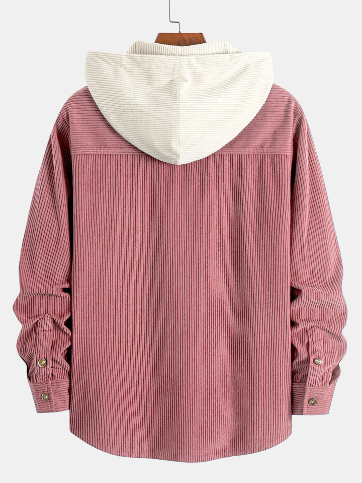 Luke - Corduroy Hooded Shirt