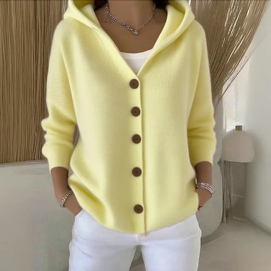 Clara - Hooded Knit Cardigan