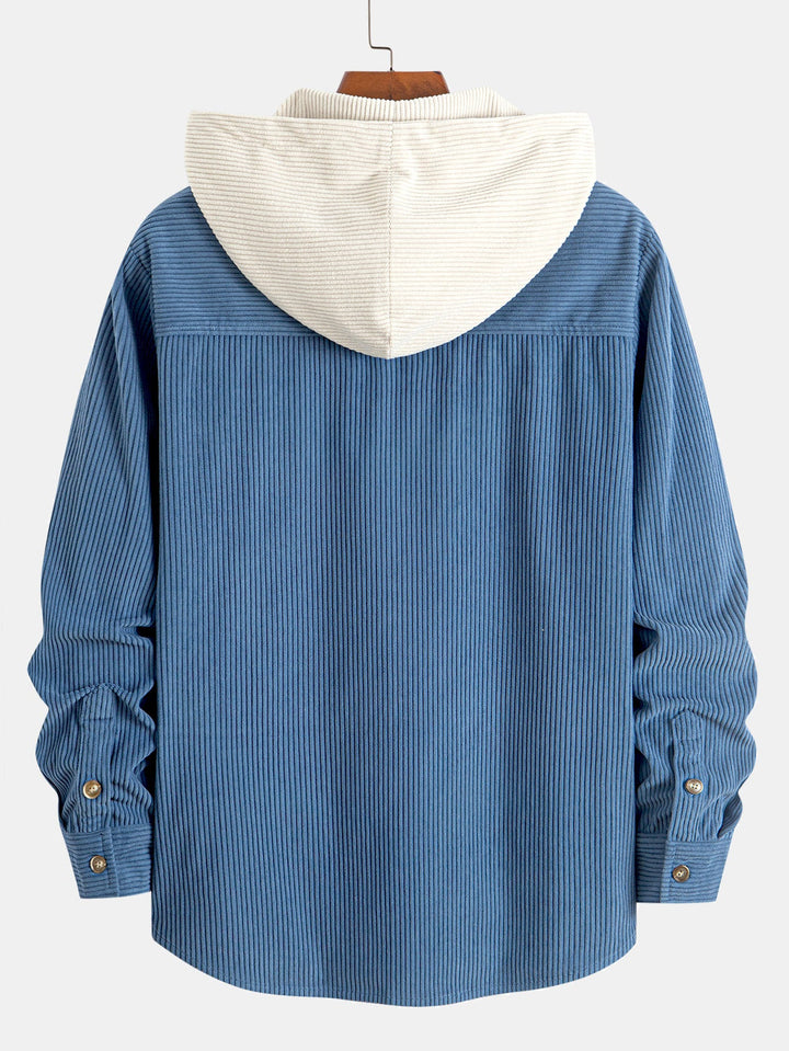 Luke - Corduroy Hooded Shirt