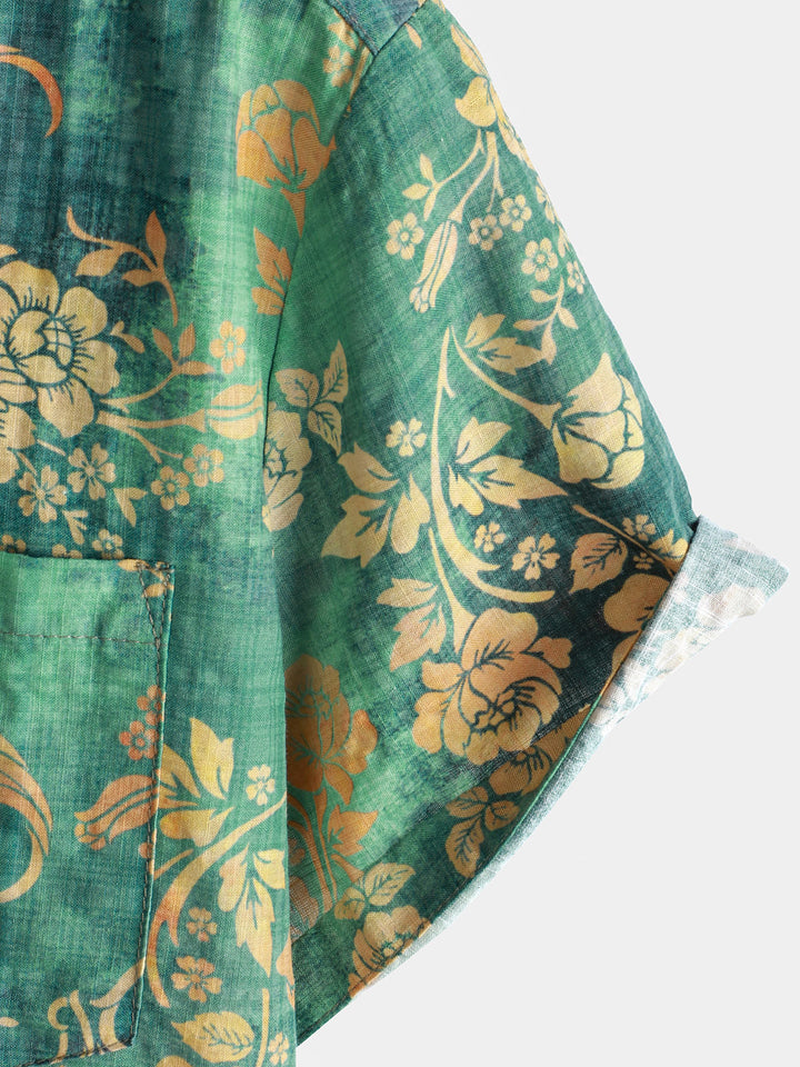 Harry Floral Shirt Green