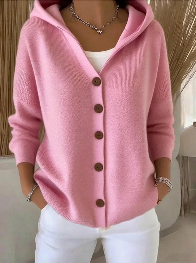 Clara - Hooded Knit Cardigan